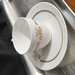 Limoges Monogram Mini Tea Cup Set
